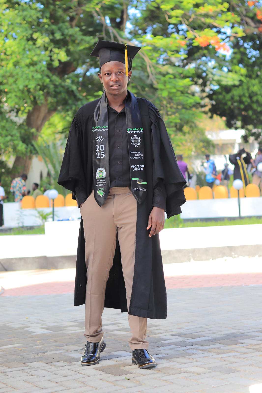 Portrait of Victor Juma, FRAZE back-end developer